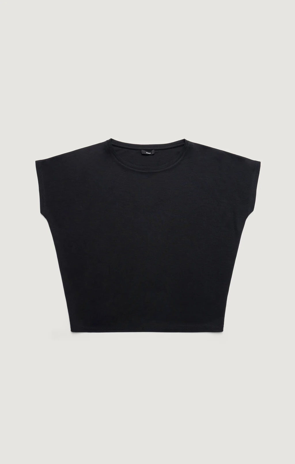 Luxe Touch Boatneck T Shirt - Black