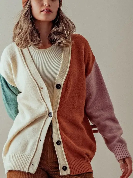 Hailee Colourblock Cardigan