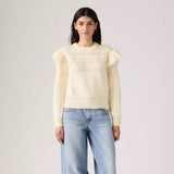 Shane Flutter Sleeve Sweater - Tofu