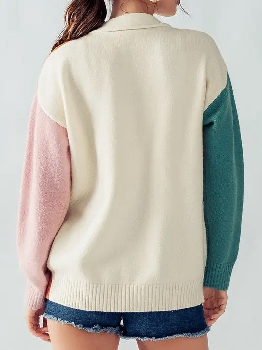 Hailee Colourblock Cardigan
