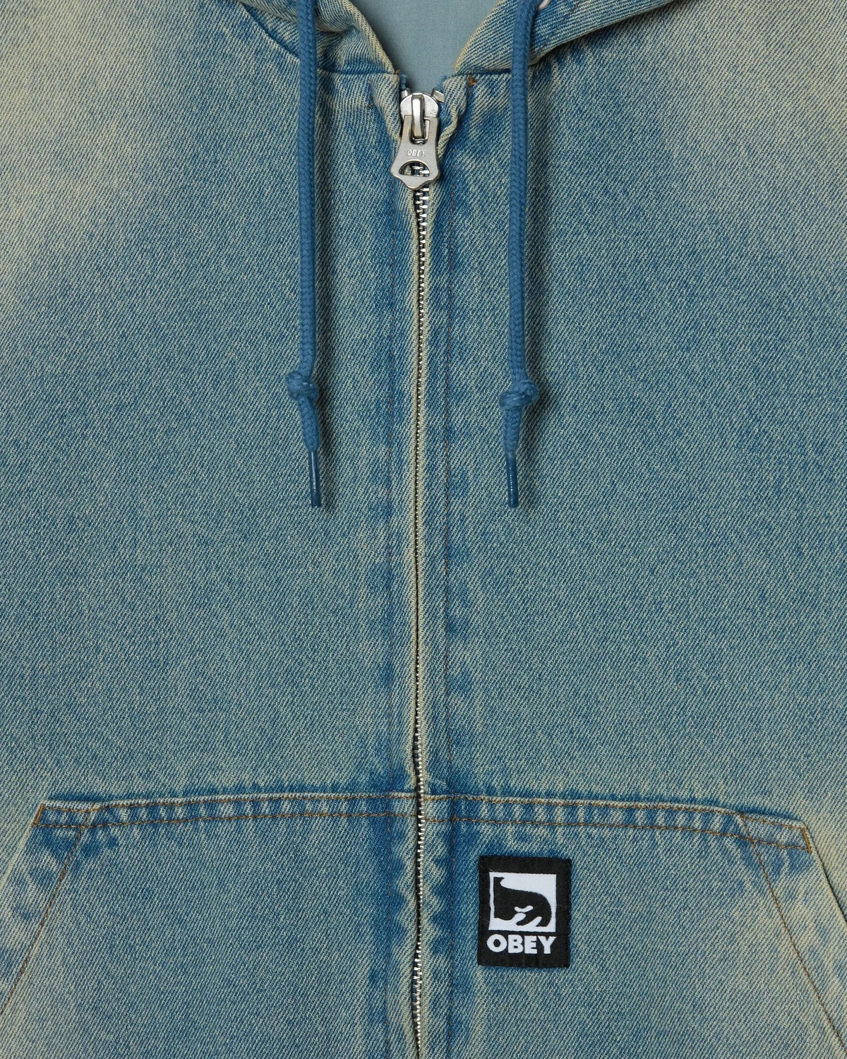 Glen Zip Up Jacket - Indigo Archive