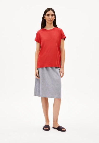 Idaara Organic Cotton T Shirt - Coral Blush
