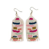 Dolly Colourblocks Beaded Fringe Earrings