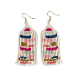 Dolly Colourblocks Beaded Fringe Earrings
