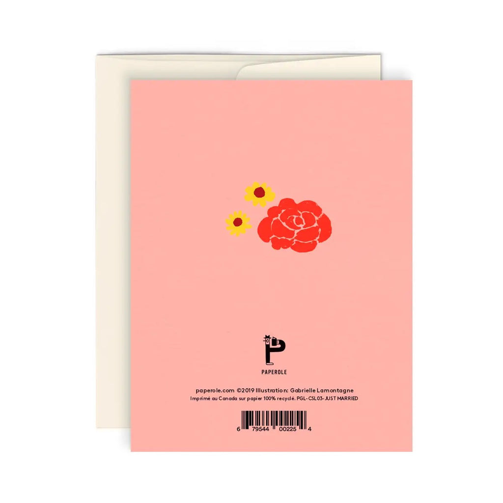 Just Married Greeting Card