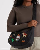 Medium Nylon Crescent Bag - Hello Kitty Western