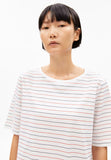 Finiaa French Riviera Tee - White/Coral Blush/Night Sky