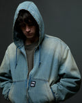 Glen Zip Up Jacket - Indigo Archive