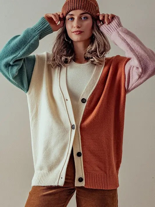 Hailee Colourblock Cardigan