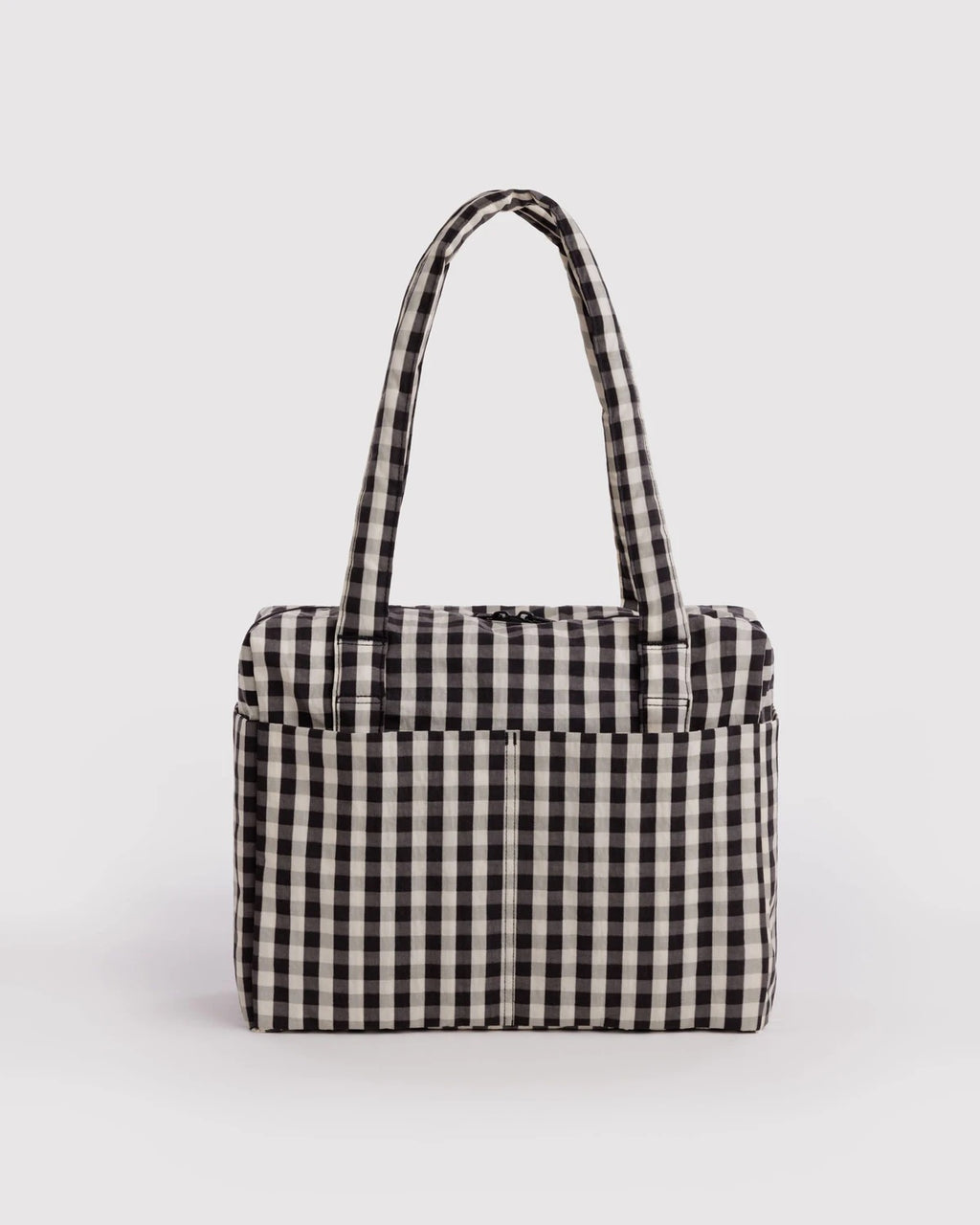Small Cloud Carry-On - Black & Cream Gingham