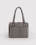 Small Cloud Carry-On - Black & Cream Gingham