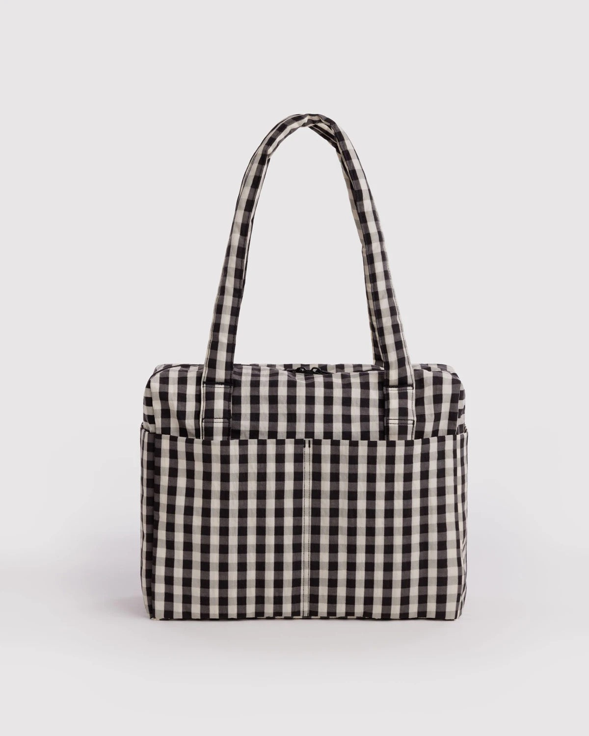 Small Cloud Carry-On - Black & Cream Gingham