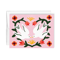 Tourtereaux Greeting Card