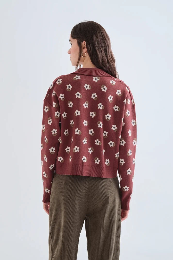 Santini Jacquard Cardigan