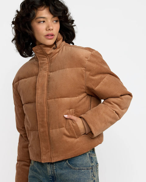 Eezeh Corduroy Puffer Jacket - Putty