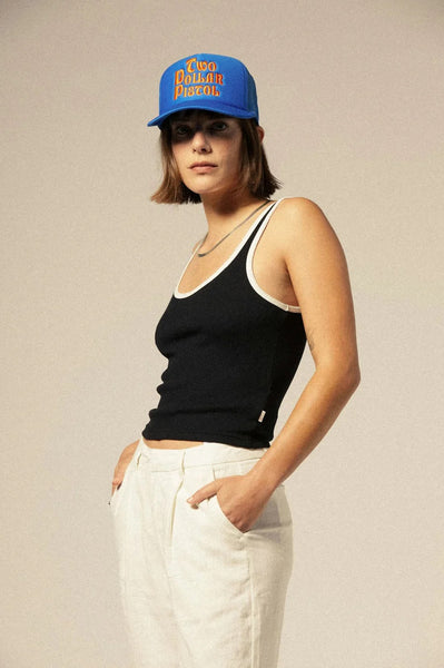 Ringer Organic A Tank - Black/Off White