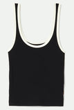 Ringer Organic A Tank - Black/Off White