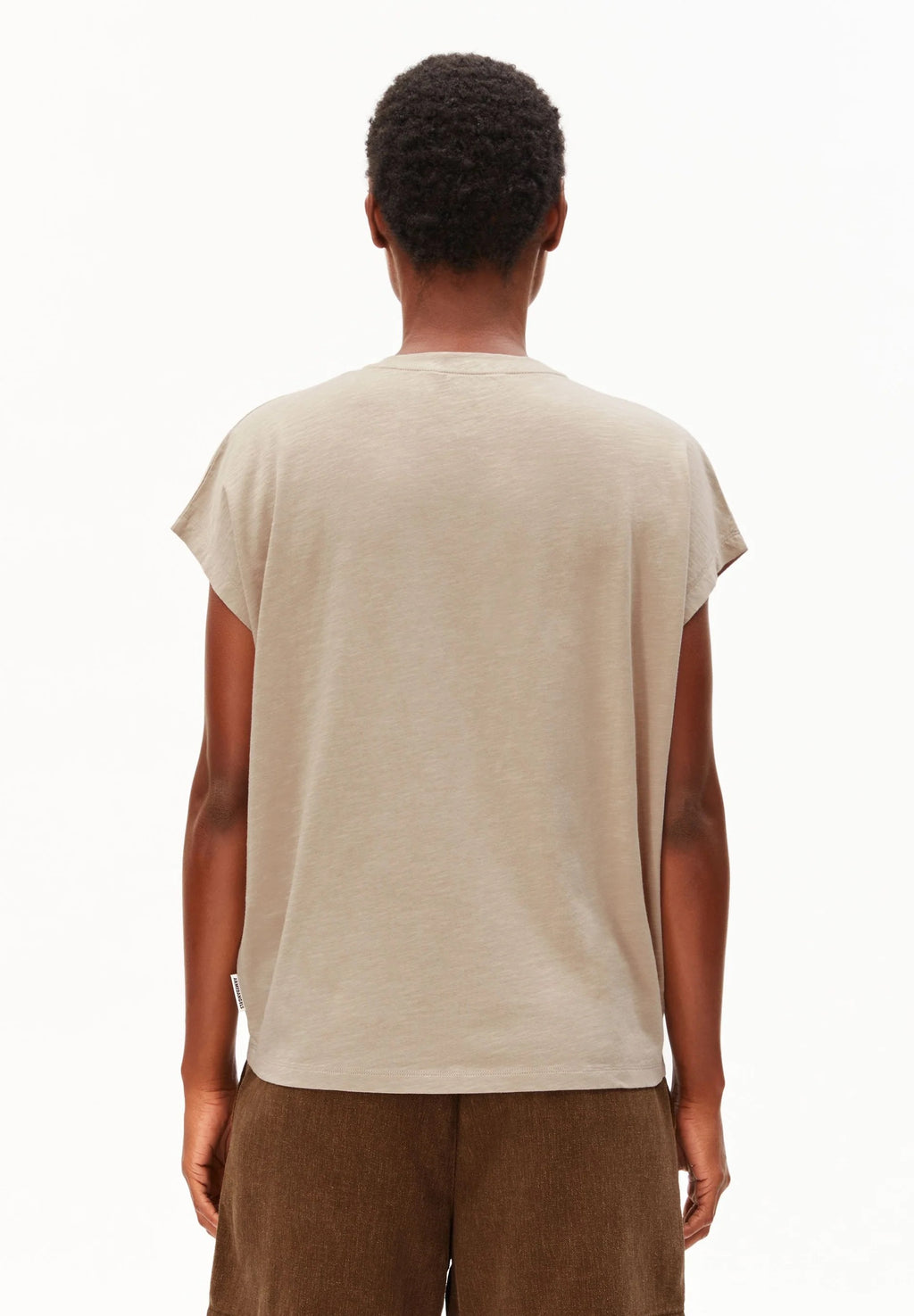 Slub Jersey T Shirt - Sandstone
