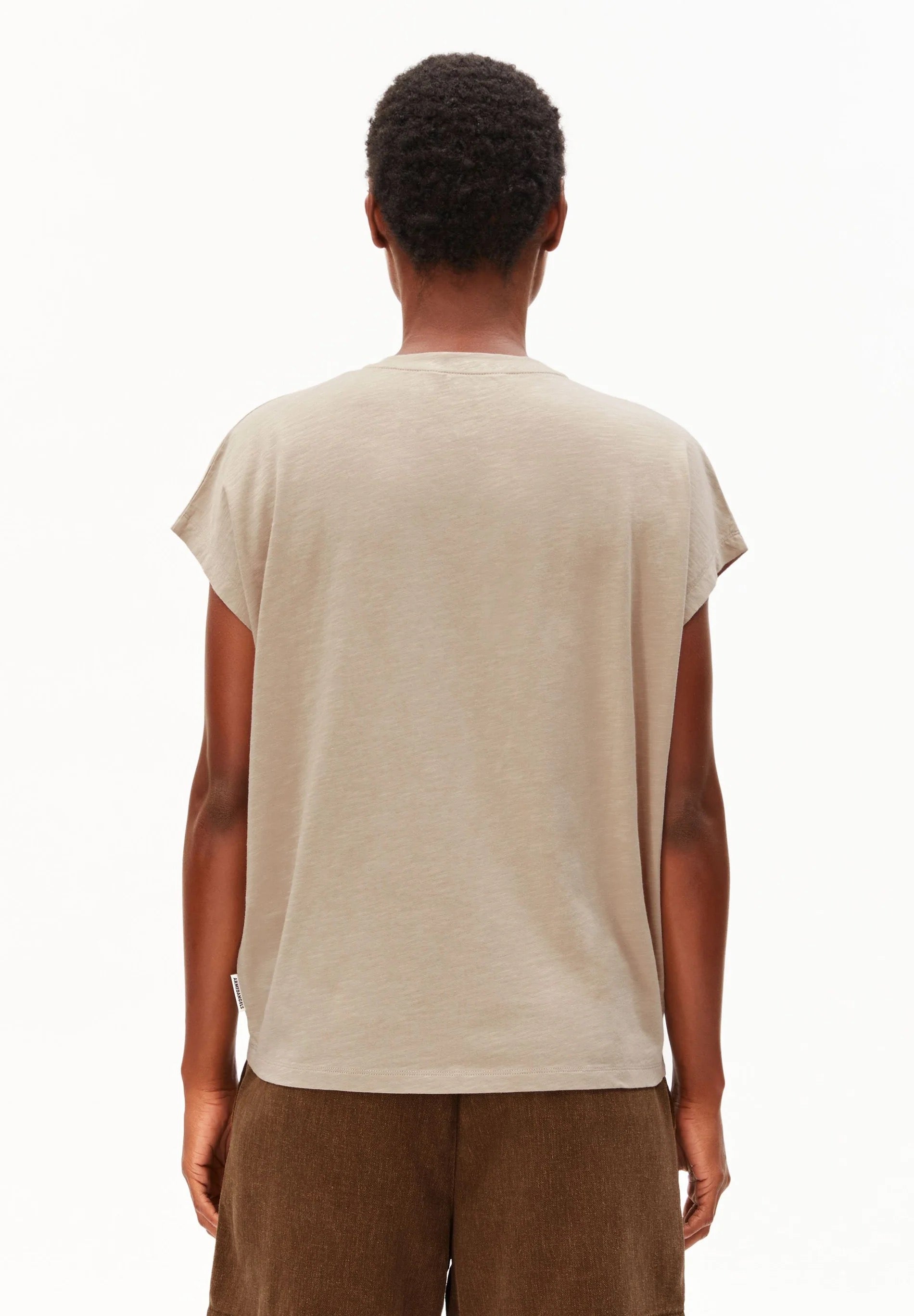 Slub Jersey T Shirt - Sandstone