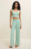 Dawn Smocked Pant - Crystal Green