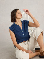 Dina Tank - Indigo Blue