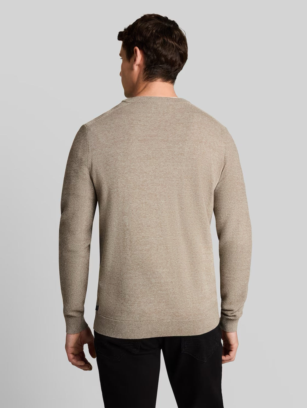 Mouline Structured Knit Crewneck Sweater