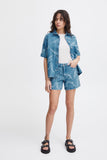 Biane Short - Washed Blue Denim