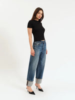 Eastside High Rise Loose Cuff - Crush Hour