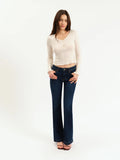 Heartbreaker Mid Rise Flare - Hit Maker