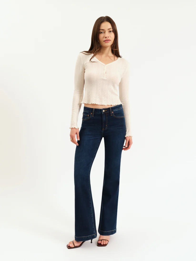 Heartbreaker Mid Rise Flare - Hit Maker