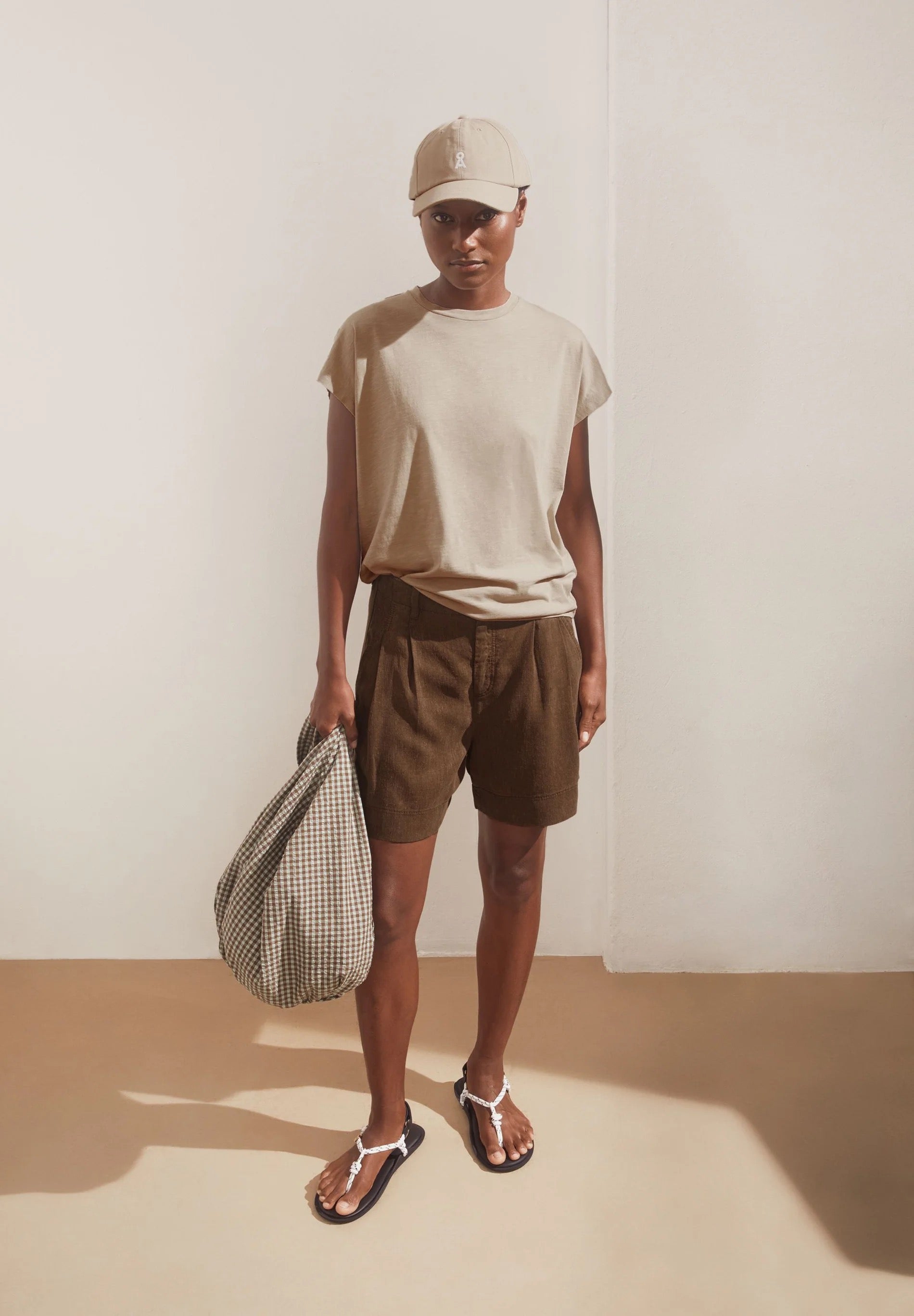 Slub Jersey T Shirt - Sandstone