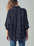 Geo Button Up Shirt