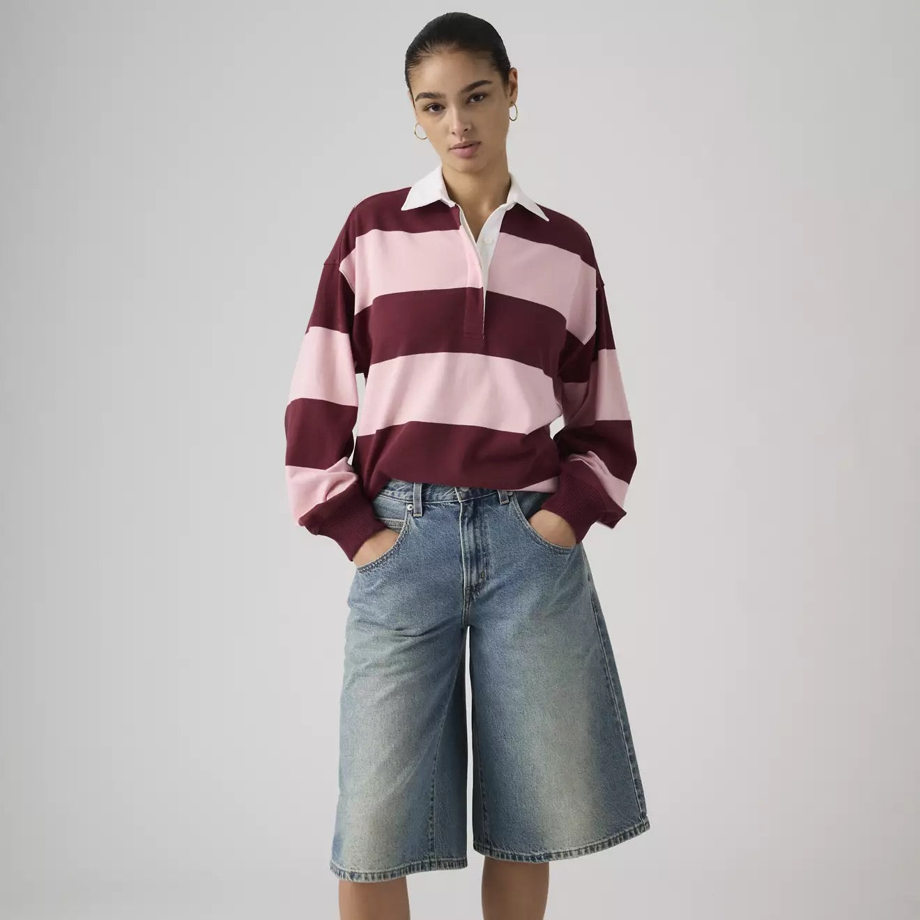 Reenie Rugby - Katie Stripe Coral Blush