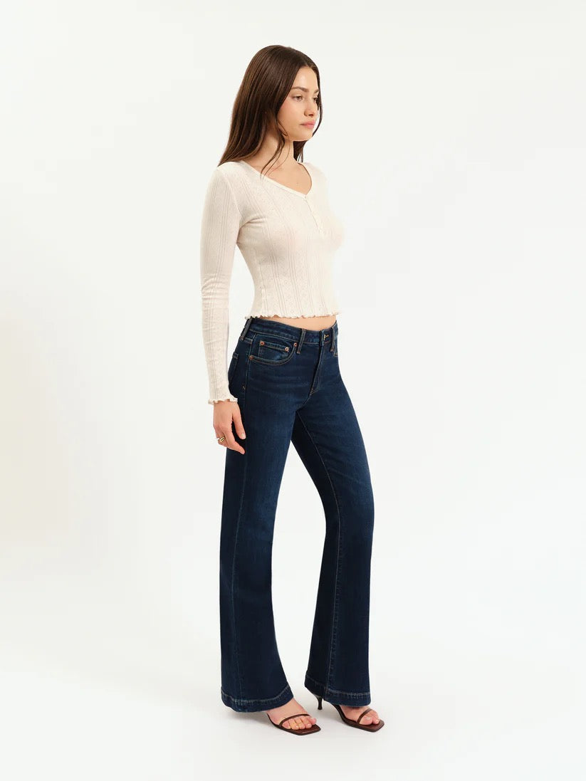 Heartbreaker Mid Rise Flare - Hit Maker