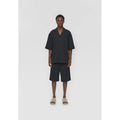 Keaton OVZ Stripe Shirt - Black