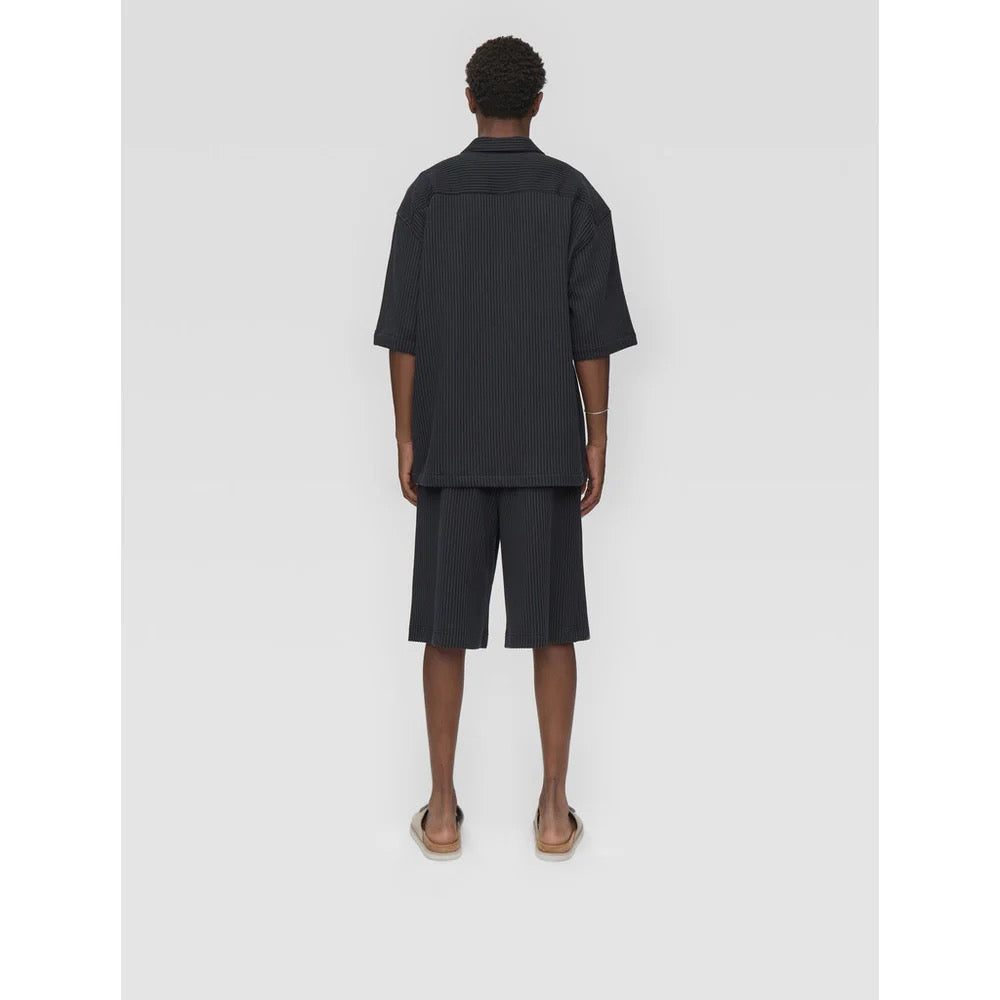 Keaton OVZ Stripe Shirt - Black
