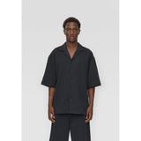 Keaton OVZ Stripe Shirt - Black