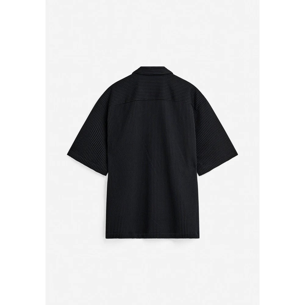 Keaton OVZ Stripe Shirt - Black