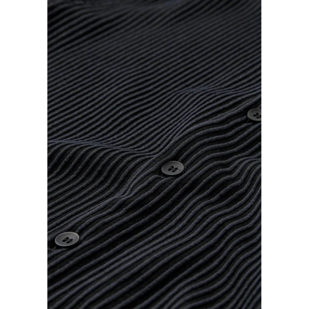 Keaton OVZ Stripe Shirt - Black