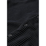 Keaton OVZ Stripe Shirt - Black