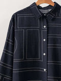 Geo Button Up Shirt