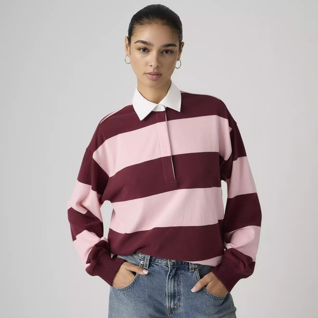 Reenie Rugby - Katie Stripe Coral Blush