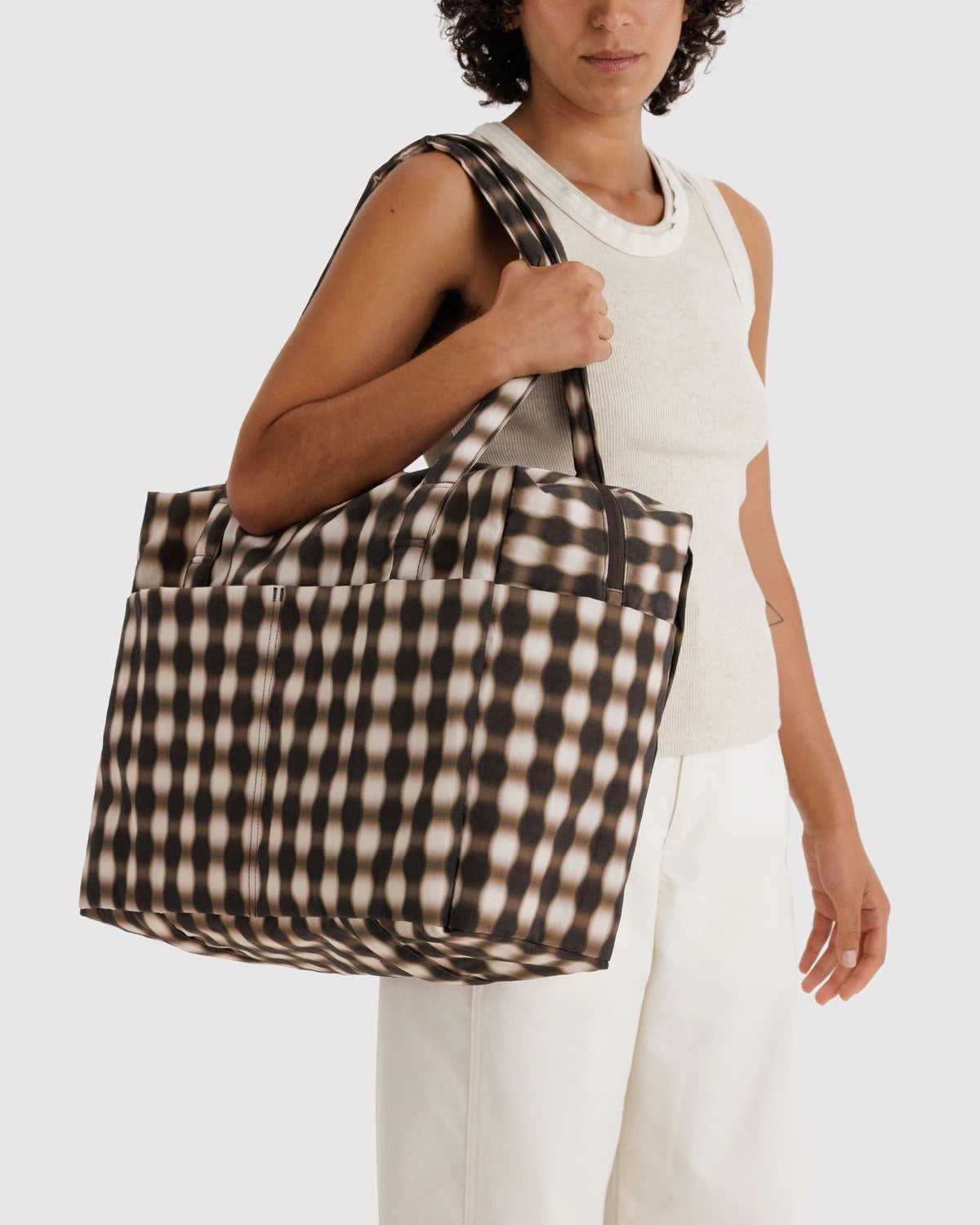Cloud Carry-On - Blurred Gingham