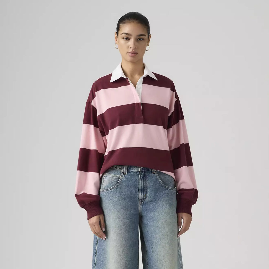 Reenie Rugby - Katie Stripe Coral Blush