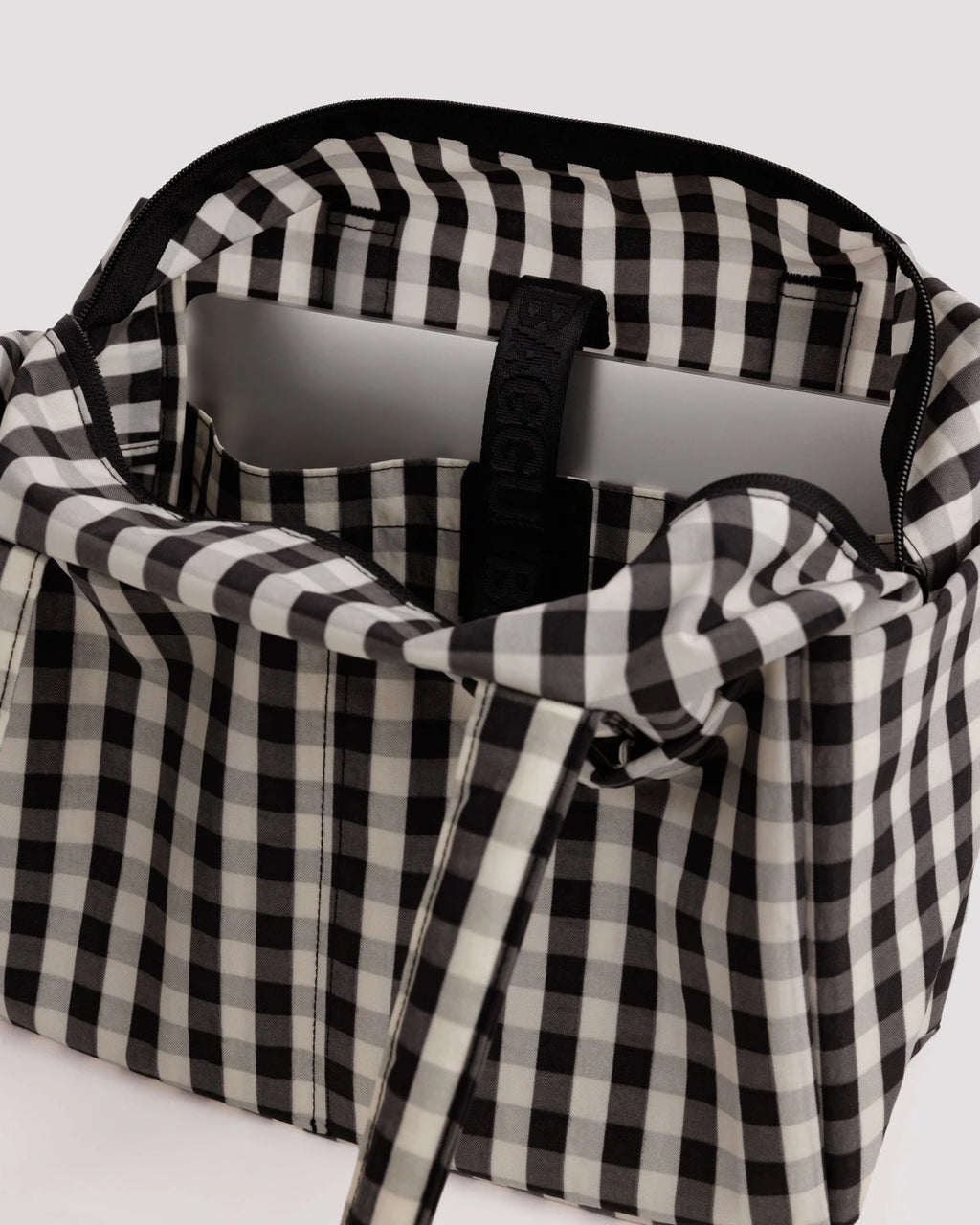 Everyday Cloud Bag - Black & Cream Gingham