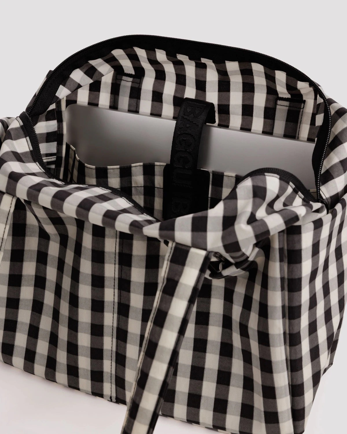 Everyday Cloud Bag - Black & Cream Gingham