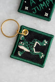 I'm A Lil Jumpy Embroidered Keychain