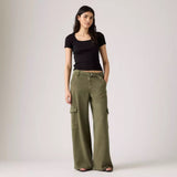 Baggy Dad Cargo Drapey - Ivy Green