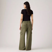 Baggy Dad Cargo Drapey - Ivy Green