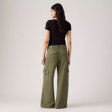 Baggy Dad Cargo Drapey - Ivy Green